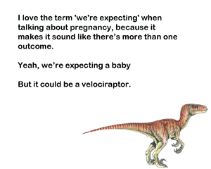 expecting a velociraptor small