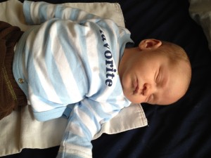 sleeping! by himself!